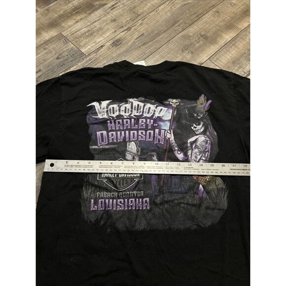 Harley Davidson Motor Cycles Voodoo French Quarter Louisiana T-Shirt Men’s L - Picture 7 of 8